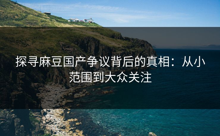 探寻麻豆国产争议背后的真相:从小范围到大众关注 探寻麻豆国产争议背后的真相:从小范围到大众关注