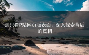 别只看P站网页版表面，深入探索背后的真相