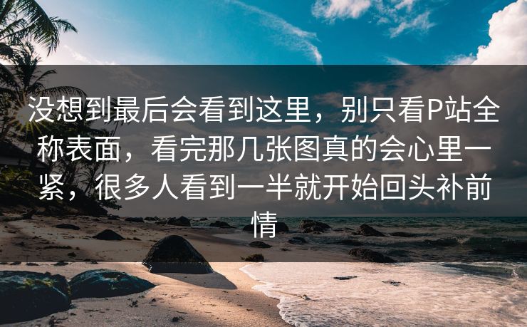 没想到最后会看到这里，别只看P站全称表面，看完那几张图真的会心里一紧，很多人看到一半就开始回头补前情